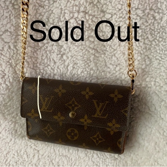 Louis Vuitton Tri-fold wallet, Good preowned condition, chain not included - Picture 1 of 16